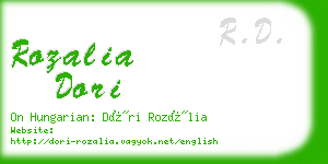 rozalia dori business card